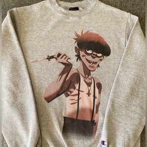 2005 Gorillaz Murdoc Niccals Crewneck Sweatshirt Sz.S